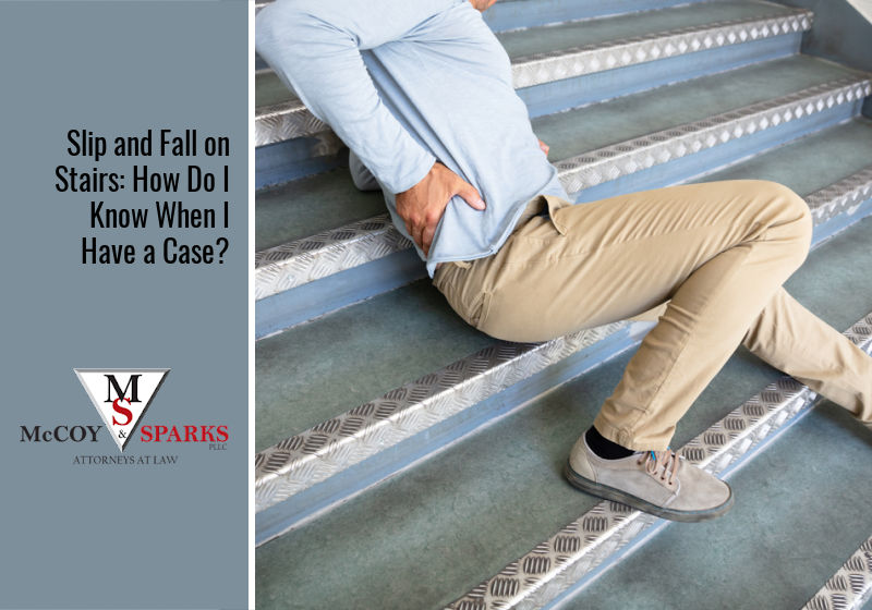 slip and fall on stairs