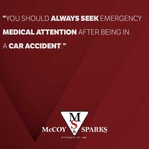 medical attention after a car accident